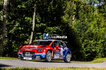 06/09/2024 - 03 BONATO Yoann, BOULLOUD Benjamin, Citroën C3 Rally2, Trajectus Motorsport, action during the Rallye Mont-Blanc Morzine 2024, 6th round of the Championnat de France des Rallyes 2024, from September 6 to 9 in Morzine, France - AUTO - RALLYE MONT-BLANC MORZINE 2024 - RALLY - MOTORI