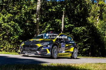 06/09/2024 - 04 FRANCESCHI Jean Baptiste, ESCARTEFIGUE Jules, Ford Fiesta MKII Rally2, Sarrazin Motorsport Iron Lynx, action during the Rallye Mont-Blanc Morzine 2024, 6th round of the Championnat de France des Rallyes 2024, from September 6 to 9 in Morzine, France - AUTO - RALLYE MONT-BLANC MORZINE 2024 - RALLY - MOTORI