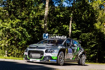 06/09/2024 - 05 FOTIA Anthony, DUNAND Arnaud, Citroën C3 Rally2, PH Sport by Minerva Oil, action during the Rallye Mont-Blanc Morzine 2024, 6th round of the Championnat de France des Rallyes 2024, from September 6 to 9 in Morzine, France - AUTO - RALLYE MONT-BLANC MORZINE 2024 - RALLY - MOTORI