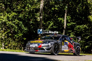 06/09/2024 - 06 LOEB Sebastien, GODEY Laurène, Alpine A110 GT+, action during the Rallye Mont-Blanc Morzine 2024, 6th round of the Championnat de France des Rallyes 2024, from September 6 to 9 in Morzine, France - AUTO - RALLYE MONT-BLANC MORZINE 2024 - RALLY - MOTORI