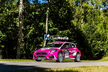 06/09/2024 - 08 RUMEAU Sarah, AMBLARD Julie, Ford Fiesta MKII Rally2, Sarrazin Motorsport Iron Lynx, action during the Rallye Mont-Blanc Morzine 2024, 6th round of the Championnat de France des Rallyes 2024, from September 6 to 9 in Morzine, France - AUTO - RALLYE MONT-BLANC MORZINE 2024 - RALLY - MOTORI