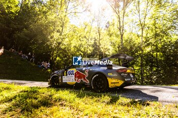 06/09/2024 - 06 LOEB Sebastien, GODEY Laurène, Alpine A110 GT+, action during the Rallye Mont-Blanc Morzine 2024, 6th round of the Championnat de France des Rallyes 2024, from September 6 to 9 in Morzine, France - AUTO - RALLYE MONT-BLANC MORZINE 2024 - RALLY - MOTORI