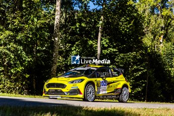 06/09/2024 - 10 GANY Rehane, LE FLOCH Franck, Ford Fiesta MKII Rally2, Sarrazin Motorsport Iron Lynx, action during the Rallye Mont-Blanc Morzine 2024, 6th round of the Championnat de France des Rallyes 2024, from September 6 to 9 in Morzine, France - AUTO - RALLYE MONT-BLANC MORZINE 2024 - RALLY - MOTORI