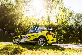 06/09/2024 - 10 GANY Rehane, LE FLOCH Franck, Ford Fiesta MKII Rally2, Sarrazin Motorsport Iron Lynx, action during the Rallye Mont-Blanc Morzine 2024, 6th round of the Championnat de France des Rallyes 2024, from September 6 to 9 in Morzine, France - AUTO - RALLYE MONT-BLANC MORZINE 2024 - RALLY - MOTORI