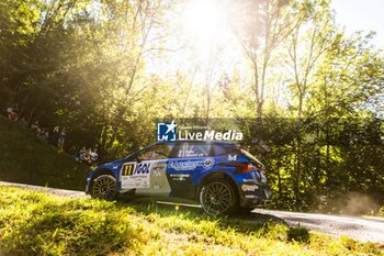 06/09/2024 - 11 PELLIER Laurent, FRESSARD Grégory, Hyundai i20N Rally2, CHL Sport Auto, action during the Rallye Mont-Blanc Morzine 2024, 6th round of the Championnat de France des Rallyes 2024, from September 6 to 9 in Morzine, France - AUTO - RALLYE MONT-BLANC MORZINE 2024 - RALLY - MOTORI