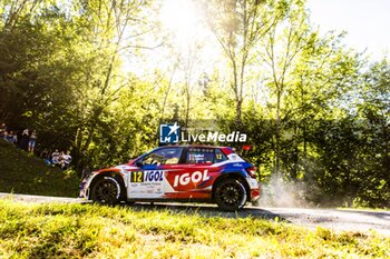 06/09/2024 - 12 ROUILLARD Patrick, ZAZURCA Guilhem, Skoda Fabia Evo Rally2, action during the Rallye Mont-Blanc Morzine 2024, 6th round of the Championnat de France des Rallyes 2024, from September 6 to 9 in Morzine, France - AUTO - RALLYE MONT-BLANC MORZINE 2024 - RALLY - MOTORI