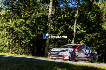 06/09/2024 - 14 ROBERT Cedric, DUVAL Matthieu, Alpine A110 RGT, Bonneton HDG - 2C, action during the Rallye Mont-Blanc Morzine 2024, 6th round of the Championnat de France des Rallyes 2024, from September 6 to 9 in Morzine, France - AUTO - RALLYE MONT-BLANC MORZINE 2024 - RALLY - MOTORI