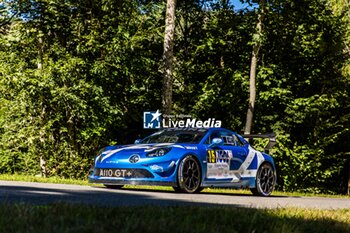 06/09/2024 - 15 ASTIER Raphael, GIRAUDET Denis, Alpine A110 GT+, CHL Sport Auto, action during the Rallye Mont-Blanc Morzine 2024, 6th round of the Championnat de France des Rallyes 2024, from September 6 to 9 in Morzine, France - AUTO - RALLYE MONT-BLANC MORZINE 2024 - RALLY - MOTORI