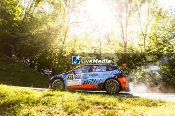 06/09/2024 - 21 CONSTANT Louis, DELORME Pierre, Hyundai i20N Rally2, CHL Sport Auto , action during the Rallye Mont-Blanc Morzine 2024, 6th round of the Championnat de France des Rallyes 2024, from September 6 to 9 in Morzine, France - AUTO - RALLYE MONT-BLANC MORZINE 2024 - RALLY - MOTORI