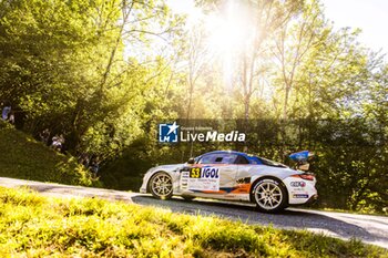 06/09/2024 - 53 CLAIRAY Yann, DE TURCKHEIM Gilles, Alpine A110 RGT, action during the Rallye Mont-Blanc Morzine 2024, 6th round of the Championnat de France des Rallyes 2024, from September 6 to 9 in Morzine, France - AUTO - RALLYE MONT-BLANC MORZINE 2024 - RALLY - MOTORI