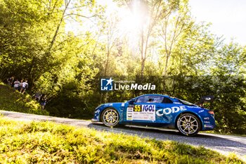 06/09/2024 - 55 CRETIEN Jeremy, ROUCHOUZE Xavier, Alpine A110 RGT, action during the Rallye Mont-Blanc Morzine 2024, 6th round of the Championnat de France des Rallyes 2024, from September 6 to 9 in Morzine, France - AUTO - RALLYE MONT-BLANC MORZINE 2024 - RALLY - MOTORI