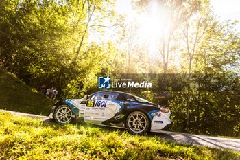 06/09/2024 - 56 PINTO Sergio, GREPPIN Charlène, Alpine A110 RGT, action during the Rallye Mont-Blanc Morzine 2024, 6th round of the Championnat de France des Rallyes 2024, from September 6 to 9 in Morzine, France - AUTO - RALLYE MONT-BLANC MORZINE 2024 - RALLY - MOTORI