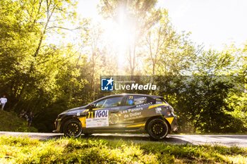 06/09/2024 - 71 BARNOUIN Benjamin, GAREL Romain, Renault Clio Rally5, action during the Rallye Mont-Blanc Morzine 2024, 6th round of the Championnat de France des Rallyes 2024, from September 6 to 9 in Morzine, France - AUTO - RALLYE MONT-BLANC MORZINE 2024 - RALLY - MOTORI