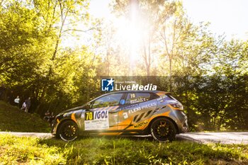 06/09/2024 - 70 BESCHET Enzo, GUINCHARD Emmanuel, Renault Clio Rally5, action during the Rallye Mont-Blanc Morzine 2024, 6th round of the Championnat de France des Rallyes 2024, from September 6 to 9 in Morzine, France - AUTO - RALLYE MONT-BLANC MORZINE 2024 - RALLY - MOTORI