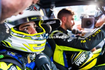 06/09/2024 - FRANCESCHI Jean Baptiste, ESCARTEFIGUE Jules, Ford Fiesta MKII Rally2, Sarrazin Motorsport Iron Lynx, portrait during the Rallye Mont-Blanc Morzine 2024, 6th round of the Championnat de France des Rallyes 2024, from September 6 to 9 in Morzine, France - AUTO - RALLYE MONT-BLANC MORZINE 2024 - RALLY - MOTORI