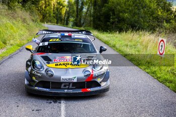 06/09/2024 - 06 LOEB Sebastien, GODEY Laurène, Alpine A110 GT+, action during the Rallye Mont-Blanc Morzine 2024, 6th round of the Championnat de France des Rallyes 2024, from September 6 to 9 in Morzine, France - AUTO - RALLYE MONT-BLANC MORZINE 2024 - RALLY - MOTORI