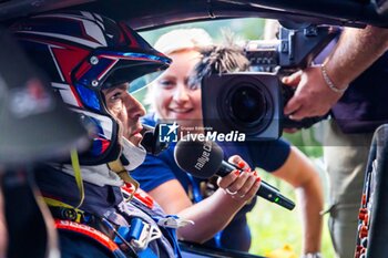 06/09/2024 - GILBERT Quentin, GUIEU Christopher, Alpine A110 GT+, portrait during the Rallye Mont-Blanc Morzine 2024, 6th round of the Championnat de France des Rallyes 2024, from September 6 to 9 in Morzine, France - AUTO - RALLYE MONT-BLANC MORZINE 2024 - RALLY - MOTORI