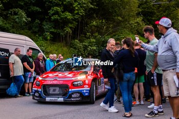 06/09/2024 - 03 BONATO Yoann, BOULLOUD Benjamin, Citroën C3 Rally2, Trajectus Motorsport, ambiance during the Rallye Mont-Blanc Morzine 2024, 6th round of the Championnat de France des Rallyes 2024, from September 6 to 9 in Morzine, France - AUTO - RALLYE MONT-BLANC MORZINE 2024 - RALLY - MOTORI