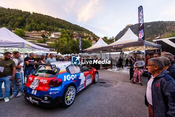 06/09/2024 - 03 BONATO Yoann, BOULLOUD Benjamin, Citroën C3 Rally2, Trajectus Motorsport, ambiance during the Rallye Mont-Blanc Morzine 2024, 6th round of the Championnat de France des Rallyes 2024, from September 6 to 9 in Morzine, France - AUTO - RALLYE MONT-BLANC MORZINE 2024 - RALLY - MOTORI