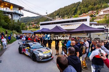 06/09/2024 - 06 LOEB Sebastien, GODEY Laurène, Alpine A110 GT+, ambiance during the Rallye Mont-Blanc Morzine 2024, 6th round of the Championnat de France des Rallyes 2024, from September 6 to 9 in Morzine, France - AUTO - RALLYE MONT-BLANC MORZINE 2024 - RALLY - MOTORI