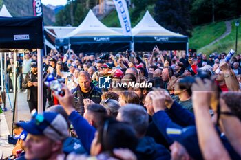 06/09/2024 - 06 LOEB Sebastien, GODEY Laurène, Alpine A110 GT+, ambiance during the Rallye Mont-Blanc Morzine 2024, 6th round of the Championnat de France des Rallyes 2024, from September 6 to 9 in Morzine, France - AUTO - RALLYE MONT-BLANC MORZINE 2024 - RALLY - MOTORI