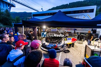 06/09/2024 - 06 LOEB Sebastien, GODEY Laurène, Alpine A110 GT+, ambiance during the Rallye Mont-Blanc Morzine 2024, 6th round of the Championnat de France des Rallyes 2024, from September 6 to 9 in Morzine, France - AUTO - RALLYE MONT-BLANC MORZINE 2024 - RALLY - MOTORI