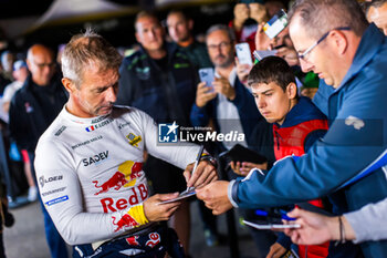 06/09/2024 - LOEB Sebastien, GODEY Laurène, Alpine A110 GT+, portrait during the Rallye Mont-Blanc Morzine 2024, 6th round of the Championnat de France des Rallyes 2024, from September 6 to 9 in Morzine, France - AUTO - RALLYE MONT-BLANC MORZINE 2024 - RALLY - MOTORI