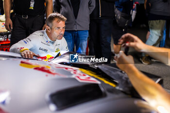 06/09/2024 - LOEB Sebastien, GODEY Laurène, Alpine A110 GT+, portrait during the Rallye Mont-Blanc Morzine 2024, 6th round of the Championnat de France des Rallyes 2024, from September 6 to 9 in Morzine, France - AUTO - RALLYE MONT-BLANC MORZINE 2024 - RALLY - MOTORI