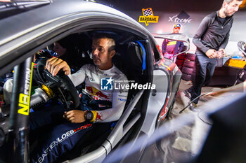 06/09/2024 - LOEB Sebastien, GODEY Laurène, Alpine A110 GT+, portrait during the Rallye Mont-Blanc Morzine 2024, 6th round of the Championnat de France des Rallyes 2024, from September 6 to 9 in Morzine, France - AUTO - RALLYE MONT-BLANC MORZINE 2024 - RALLY - MOTORI