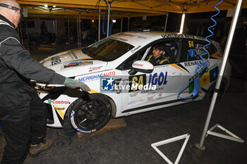 06/09/2024 - PELAMOURGUES Arthur, POUGET Bastien, Renault Clio Rally5, portrait during the Rallye Mont-Blanc Morzine 2024, 6th round of the Championnat de France des Rallyes 2024, from September 6 to 9 in Morzine, France - AUTO - RALLYE MONT-BLANC MORZINE 2024 - RALLY - MOTORI