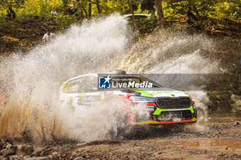 08/09/2024 - 35 KREMER Armin, KREMER Ella, Skoda Fabia RS Rally2, action during the Acropolis Rally Greece 2024, 10th round of the 2024 WRC World Rally Car Championship, from September 1 to 4, 2024 at Lamia, Greece - AUTO - WRC - ACROPOLIS RALLY GREECE 2024 - RALLY - MOTORI