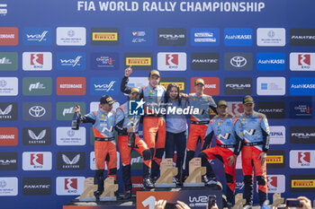 08/09/2024 - NEUVILLE Thierry, Hyundai I20 Rally1, portrait, TANAK Ott, Hyundai I20 Rally1, portrait, podium, portrait during the Acropolis Rally Greece 2024, 10th round of the 2024 WRC World Rally Car Championship, from September 1 to 4, 2024 at Lamia, Greece - AUTO - WRC - ACROPOLIS RALLY GREECE 2024 - RALLY - MOTORI