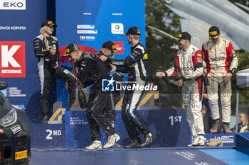 08/09/2024 - PAJA, podium, portrait during the Acropolis Rally Greece 2024, 10th round of the 2024 WRC World Rally Car Championship, from September 1 to 4, 2024 at Lamia, Greece - AUTO - WRC - ACROPOLIS RALLY GREECE 2024 - RALLY - MOTORI