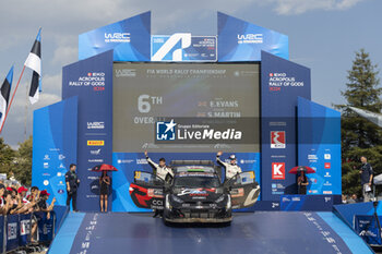 08/09/2024 - EVANS Elfyn, Toyota GR Yaris Rally1, portrait, podium, portrait during the Acropolis Rally Greece 2024, 10th round of the 2024 WRC World Rally Car Championship, from September 1 to 4, 2024 at Lamia, Greece - AUTO - WRC - ACROPOLIS RALLY GREECE 2024 - RALLY - MOTORI