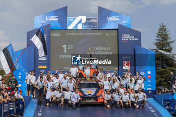 08/09/2024 - NEUVILLE Thierry, Hyundai I20 Rally1, portrait, podium, portrait during the Acropolis Rally Greece 2024, 10th round of the 2024 WRC World Rally Car Championship, from September 1 to 4, 2024 at Lamia, Greece - AUTO - WRC - ACROPOLIS RALLY GREECE 2024 - RALLY - MOTORI