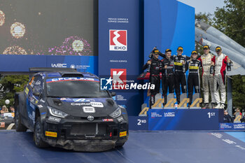 08/09/2024 - PAJARI Sami, Toyota Yaris Rally2, portrait, podium, portrait during the Acropolis Rally Greece 2024, 10th round of the 2024 WRC World Rally Car Championship, from September 1 to 4, 2024 at Lamia, Greece - AUTO - WRC - ACROPOLIS RALLY GREECE 2024 - RALLY - MOTORI