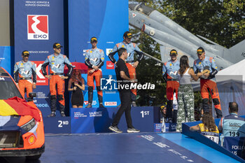 08/09/2024 - NEUVILLE Thierry, Hyundai I20 Rally1, portrait, podium, portrait during the Acropolis Rally Greece 2024, 10th round of the 2024 WRC World Rally Car Championship, from September 1 to 4, 2024 at Lamia, Greece - AUTO - WRC - ACROPOLIS RALLY GREECE 2024 - RALLY - MOTORI