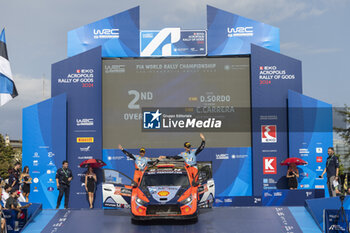 08/09/2024 - 06 SORDO Dani, CARRERA Cándido, Hyundai I20 Rally1, podium, portrait during the Acropolis Rally Greece 2024, 10th round of the 2024 WRC World Rally Car Championship, from September 1 to 4, 2024 at Lamia, Greece - AUTO - WRC - ACROPOLIS RALLY GREECE 2024 - RALLY - MOTORI