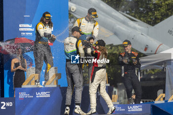 08/09/2024 - 63 MAIOR Norbert, MAIOR Francesca, Ford Fiesta Rally3, podium, portrait during the Acropolis Rally Greece 2024, 10th round of the 2024 WRC World Rally Car Championship, from September 1 to 4, 2024 at Lamia, Greece - AUTO - WRC - ACROPOLIS RALLY GREECE 2024 - RALLY - MOTORI