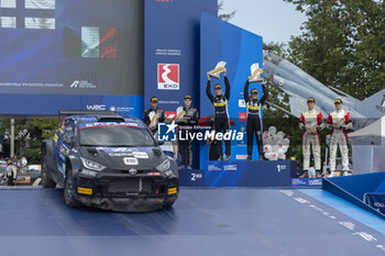 08/09/2024 - PAJARI Sami, Toyota Yaris Rally2, portrait, podium, portraitduring the Acropolis Rally Greece 2024, 10th round of the 2024 WRC World Rally Car Championship, from September 1 to 4, 2024 at Lamia, Greece - AUTO - WRC - ACROPOLIS RALLY GREECE 2024 - RALLY - MOTORI