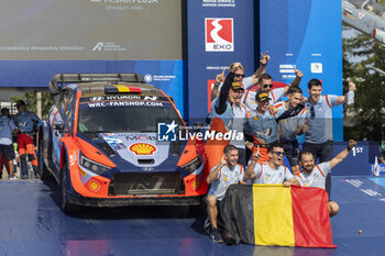 08/09/2024 - NEUVILLE Thierry, Hyundai I20 Rally1, portrait, podium, portrait during the Acropolis Rally Greece 2024, 10th round of the 2024 WRC World Rally Car Championship, from September 1 to 4, 2024 at Lamia, Greece - AUTO - WRC - ACROPOLIS RALLY GREECE 2024 - RALLY - MOTORI