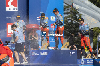 08/09/2024 - NEUVILLE Thierry, Hyundai I20 Rally1, portrait, podium, portrait during the Acropolis Rally Greece 2024, 10th round of the 2024 WRC World Rally Car Championship, from September 1 to 4, 2024 at Lamia, Greece - AUTO - WRC - ACROPOLIS RALLY GREECE 2024 - RALLY - MOTORI