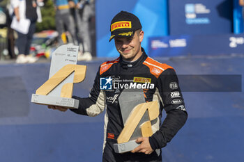 08/09/2024 - 58 JÜRGENSON Romet, OJA Siim, Ford Fiesta Rally3, podium, portrait during the Acropolis Rally Greece 2024, 10th round of the 2024 WRC World Rally Car Championship, from September 1 to 4, 2024 at Lamia, Greece - AUTO - WRC - ACROPOLIS RALLY GREECE 2024 - RALLY - MOTORI