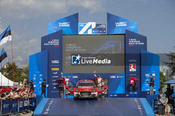 08/09/2024 - ROSSEL Yohan, Citroen C3 Rally2, portrait, podium, portrait during the Acropolis Rally Greece 2024, 10th round of the 2024 WRC World Rally Car Championship, from September 1 to 4, 2024 at Lamia, Greece - AUTO - WRC - ACROPOLIS RALLY GREECE 2024 - RALLY - MOTORI