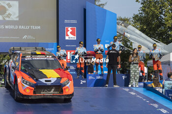 08/09/2024 - NEUVILLE Thierry, Hyundai I20 Rally1, portrait, podium, portrait during the Acropolis Rally Greece 2024, 10th round of the 2024 WRC World Rally Car Championship, from September 1 to 4, 2024 at Lamia, Greece - AUTO - WRC - ACROPOLIS RALLY GREECE 2024 - RALLY - MOTORI