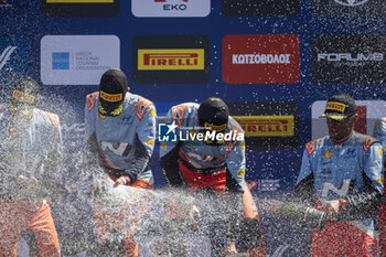 08/09/2024 - NEUVILLE Thierry, Hyundai I20 Rally1, portrait, podium, portrait during the Acropolis Rally Greece 2024, 10th round of the 2024 WRC World Rally Car Championship, from September 1 to 4, 2024 at Lamia, Greece - AUTO - WRC - ACROPOLIS RALLY GREECE 2024 - RALLY - MOTORI