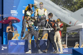 08/09/2024 - 63 MAIOR Norbert, MAIOR Francesca, Ford Fiesta Rally3, podium, portrait during the Acropolis Rally Greece 2024, 10th round of the 2024 WRC World Rally Car Championship, from September 1 to 4, 2024 at Lamia, Greece - AUTO - WRC - ACROPOLIS RALLY GREECE 2024 - RALLY - MOTORI