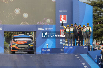 08/09/2024 - 58 JÜRGENSON Romet, OJA Siim, Ford Fiesta Rally3, podium, portrait during the Acropolis Rally Greece 2024, 10th round of the 2024 WRC World Rally Car Championship, from September 1 to 4, 2024 at Lamia, Greece - AUTO - WRC - ACROPOLIS RALLY GREECE 2024 - RALLY - MOTORI