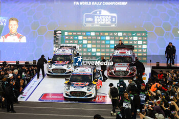 26/09/2024 - Driver Adrien Fourmaux And Co-Driver Alexandre Coria And Drive Mārtiņs Sesks And Co-Driver Renārs Francis And Driver Gregoire Munster And Co-Driver Louis Louka Of Team M-Sport Ford World Rally Team Ford Puma Rally1 Hybrid In Ceremonial Start In Concepcion, Plaza de la Independencia,During Fia World Rally Championship Wrc Rally Chile Bio Bio 2024 26 Sept Concepcion , Chile - FIA WORLD RALLY CHAMPIONSHIP WRC RALLY CHILE BIO BíO 2024  - RALLY - MOTORI