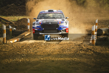 26/09/2024 - 27 ZALDIVAR Fabrizio, DER OHANNESIAN Marcelo, Skoda Fabia RS Rally2, action during the Rally Chile 2024, 11th round of the 2024 WRC World Rally Car Championship, from September 26 to 29, 2024 at Concepcion, Chile - AUTO - WRC - RALLY CHILE 2024 - RALLY - MOTORI